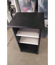 MEUBLE ETAGERE NOIR BLANC 