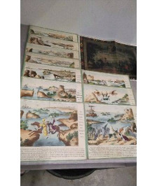 JEU ANCIEN VOYAGE MERVEILLEUX GEOGRAPHICO-HYDROGRAPHIQUE INCOMPLET