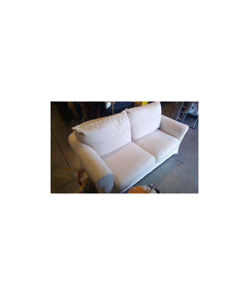 CANAPE TISSU 2 PLACES- DEHOUSSABLE / EN L’ETAT
