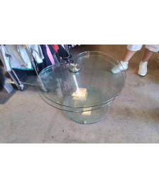 TABLE BASSE 2 PLATEAUX PIVOTANT 