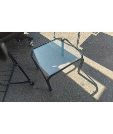 TABLE BASSE METAL VERRE