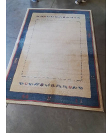 TAPIS LAINE JAUNE BLEU ROUGE 230X160CM