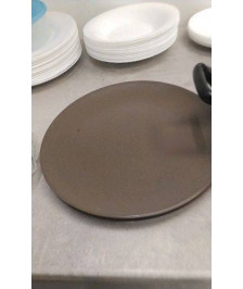 ASSIETTE MARRON X2