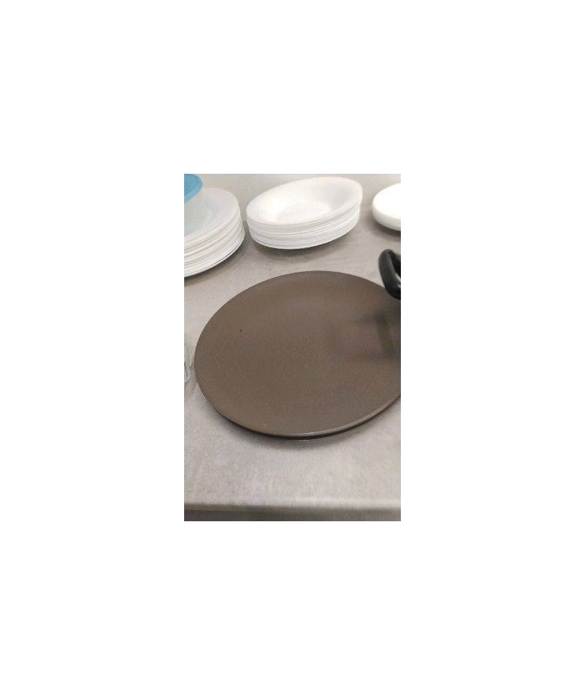 ASSIETTE MARRON X2