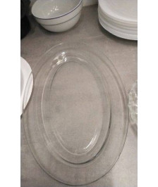 PLAT OVALE VERRE