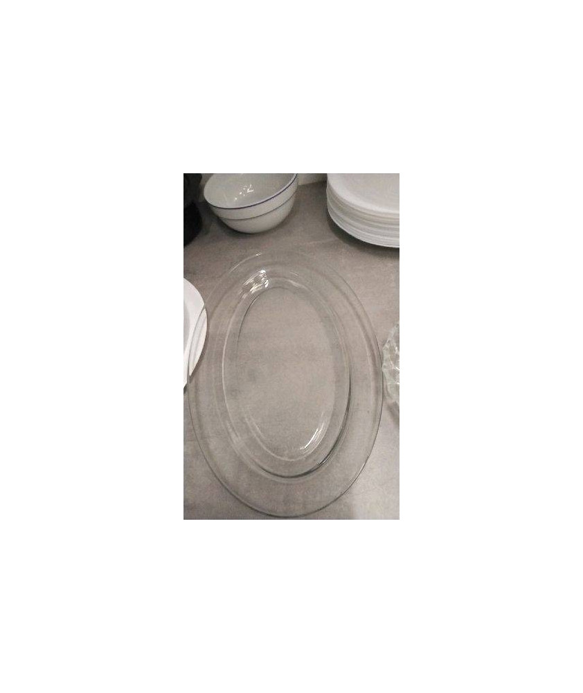 PLAT OVALE VERRE