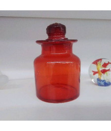 POT EN VERRE ROUGE