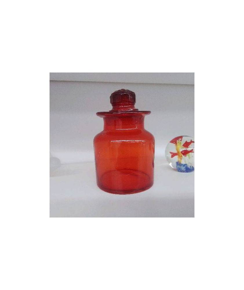 POT EN VERRE ROUGE