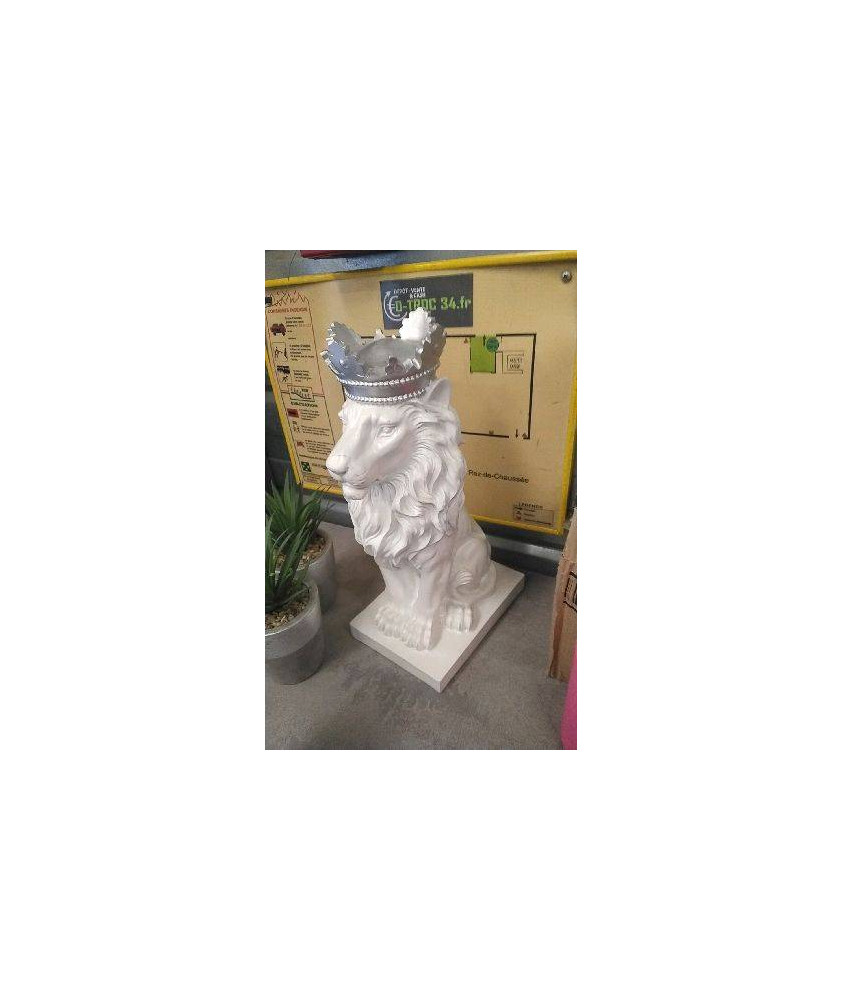 DECO STATUETTE LION RESINE - 37CM