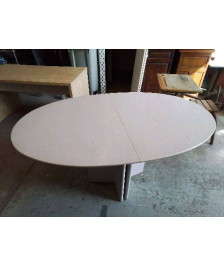 TABLE OVALE AVEC PIED CENTRAL