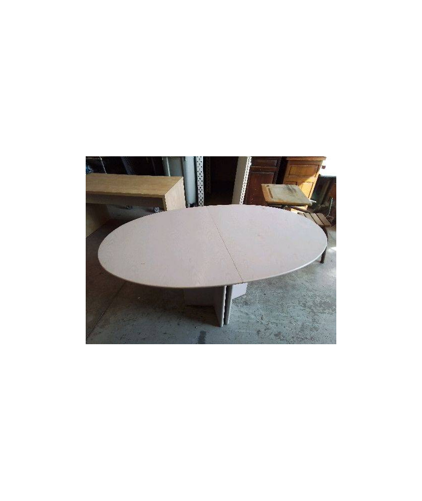 TABLE OVALE AVEC PIED CENTRAL