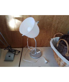 LAMPE DE BUREAU BLANCHE ET GRISE 