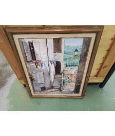 PEINTURE AUX COUTEAUX ’MAISIN DE VILLE’
