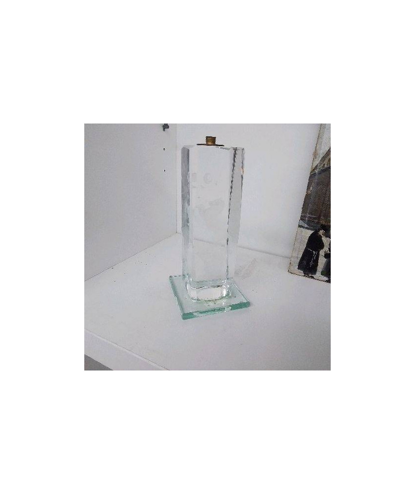 PIED LAMPE VERRE 