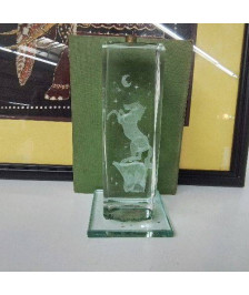 PIED LAMPE VERRE 