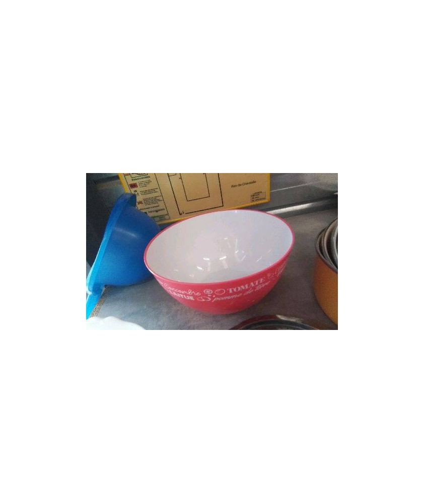 SALADIER PLASTIQUE TOMATE