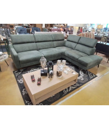 CANAPE D\'ANGLE TISSU 2 RELAX ELECTRIQUES 210X275