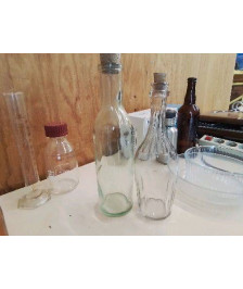 BOUTEILLE EN VERRE AVEC BOUCHON 