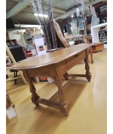 TABLE DE SALON CHENE 1 TIROIR 