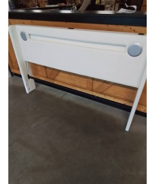 LIT COFFRE PU BLANC 140X190CM