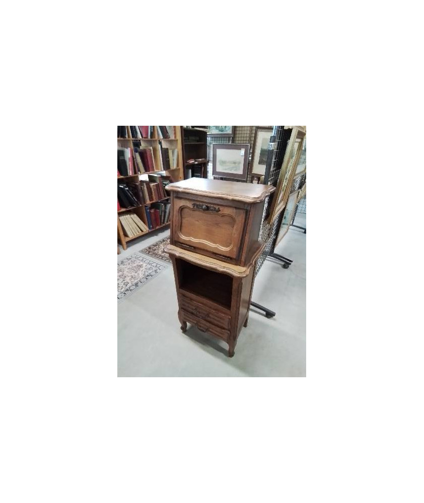 MEUBLE SECRÉTAIRE 1 PORTE 1 NICHE 2 TIROIRS STYLE RÉGENCE 