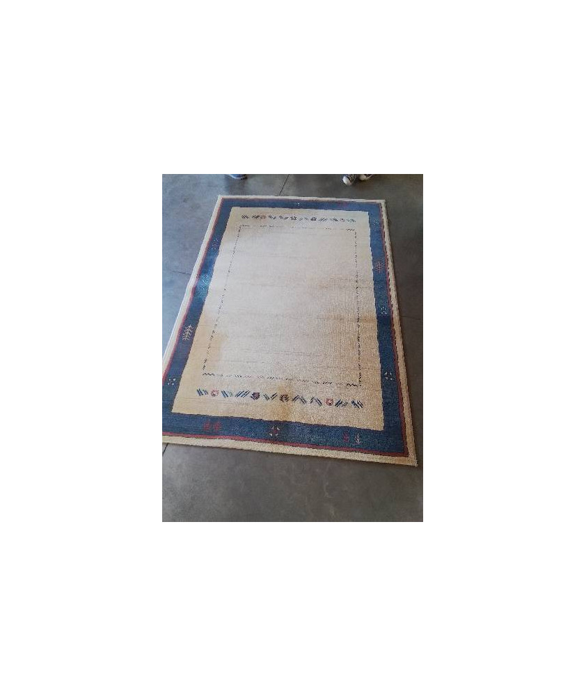 TAPIS LAINE JAUNE BLEU ROUGE 230X160CM