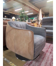 FAUTEUIL PIVOTANT TISSU
