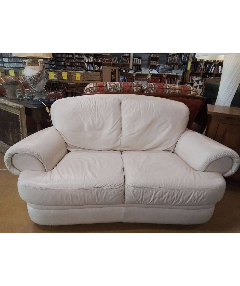 CANAPE 2 PLACES CUIR 