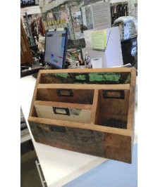 RANGEMENT BUREAU  LETTRES - BOIS