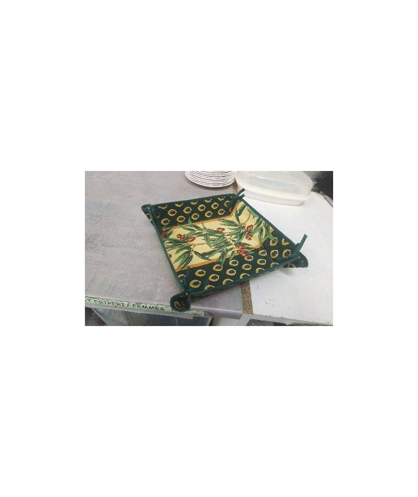 CORBEILLE TISSU CARREE 