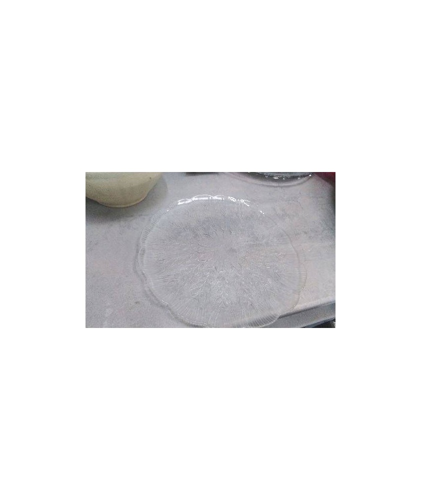 PLAT ROND VERRE 