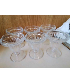 LOT DE 6 COUPES A GLACES