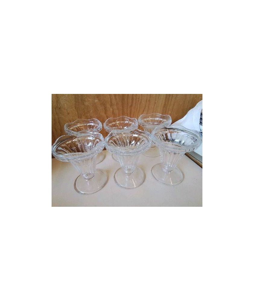 LOT DE 6 COUPES A GLACES