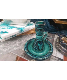 BOUGEOIR BLEU-VERT 