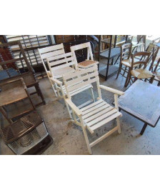 CHAISE BLANCHE PLIANTE 