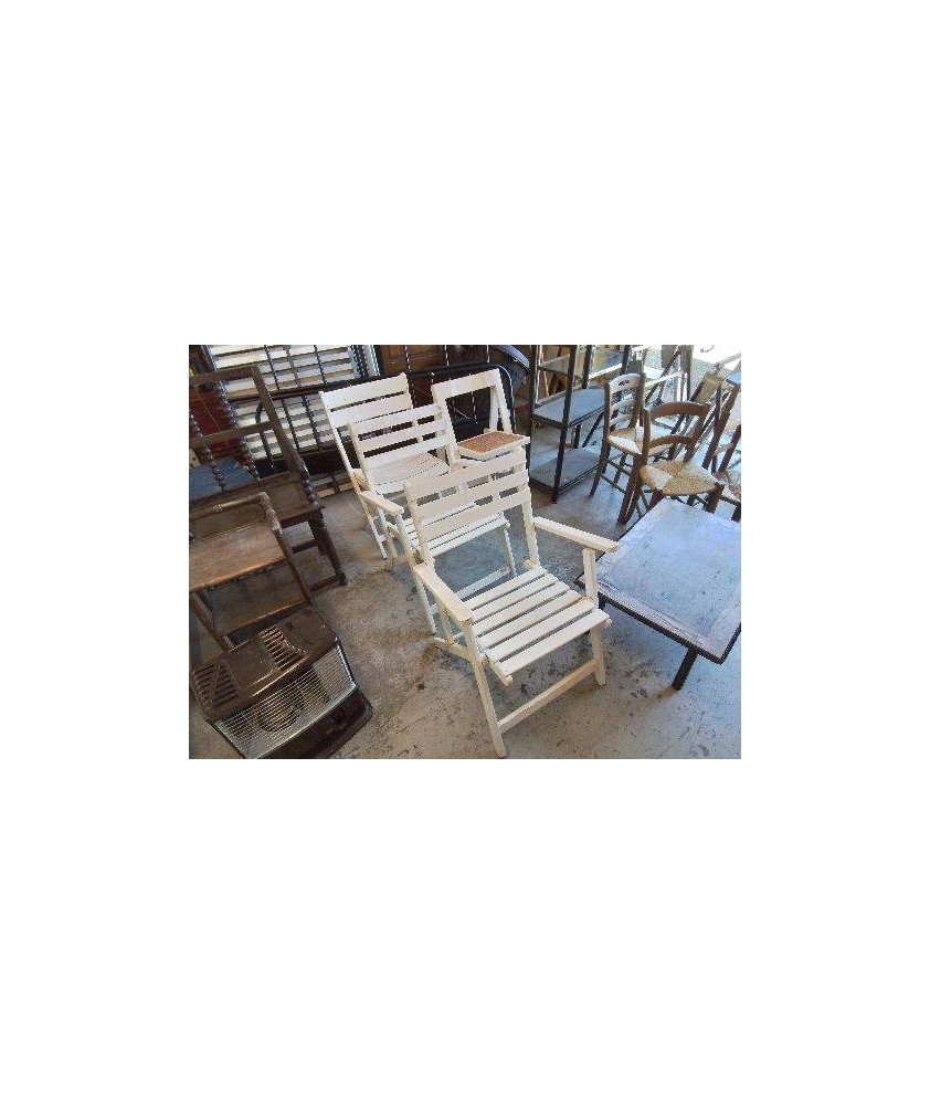 CHAISE BLANCHE PLIANTE 