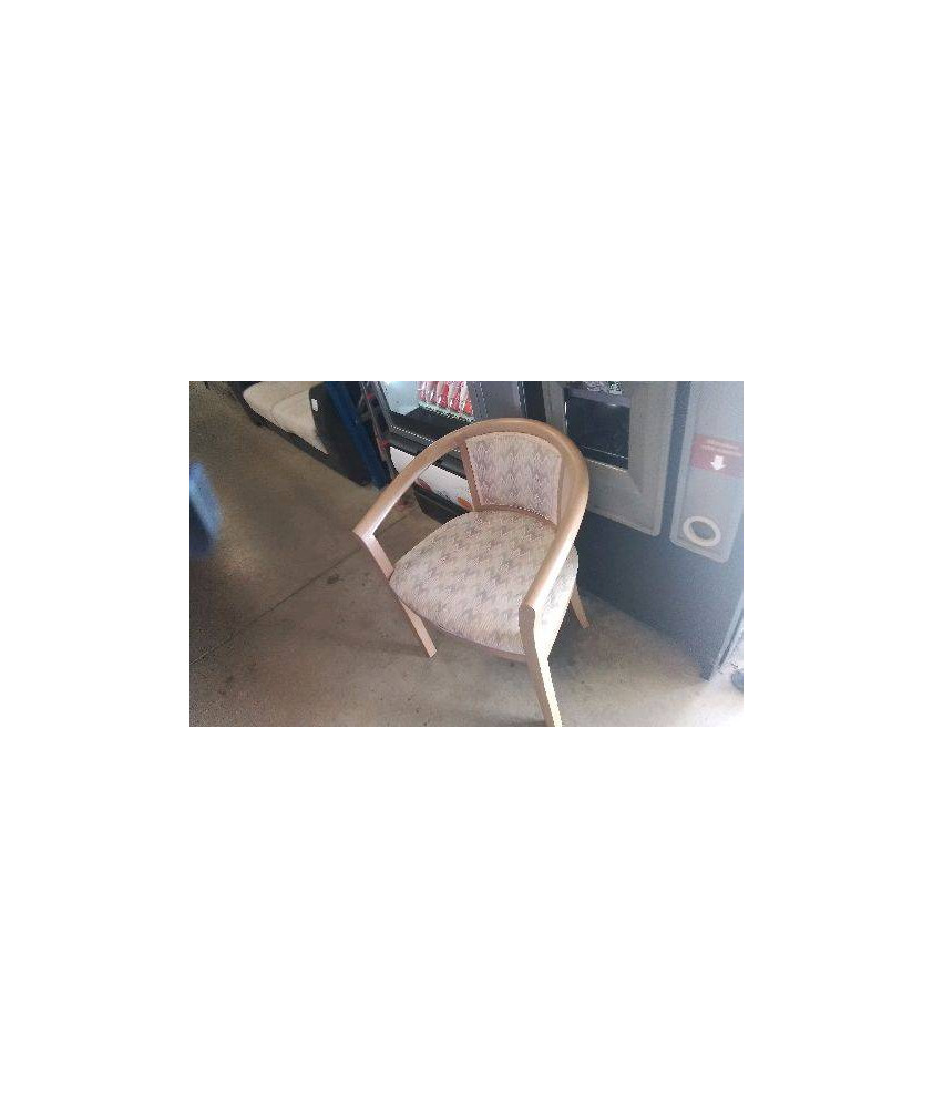 FAUTEUIL BOIS TISSU - EN L’ETAT