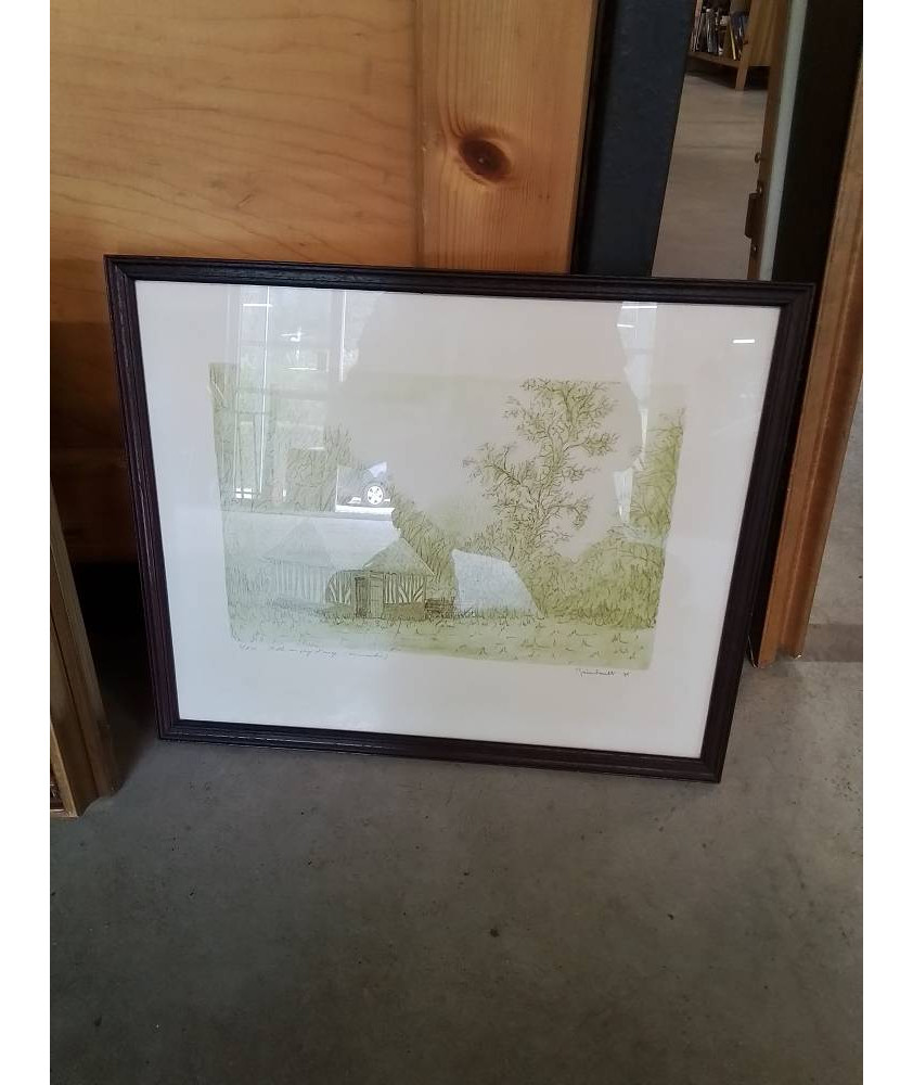 LITHOGRAPHIE NUMÉROTÉE ETABLE AU PAYS D’AUGE CHRISTIAN RAIMBAULT