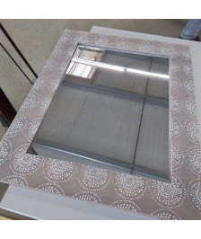 MIROIR RECTANGULAIRE BOIS MOTIFS