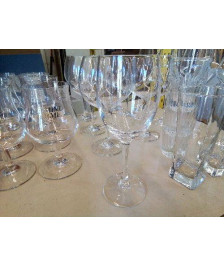 LOT DE 6 VERRES A EAU EN CRISTAL D’ARQUES