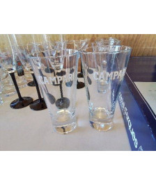 LOT DE 5 VERRES CAMPARI 