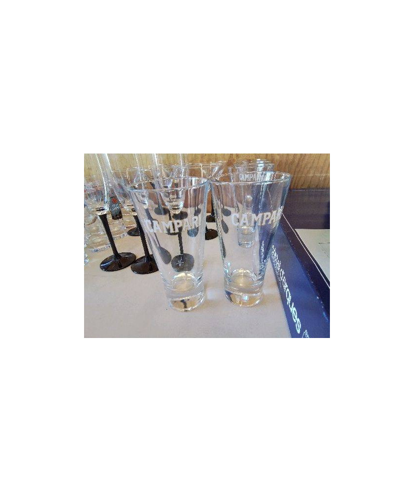LOT DE 5 VERRES CAMPARI 
