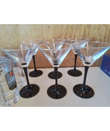 LOT DE 6 VERRES A COCKTAIL 