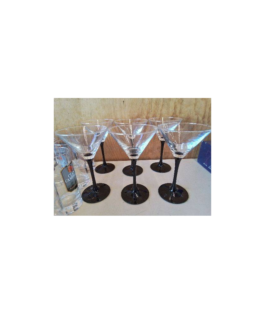 LOT DE 6 VERRES A COCKTAIL 