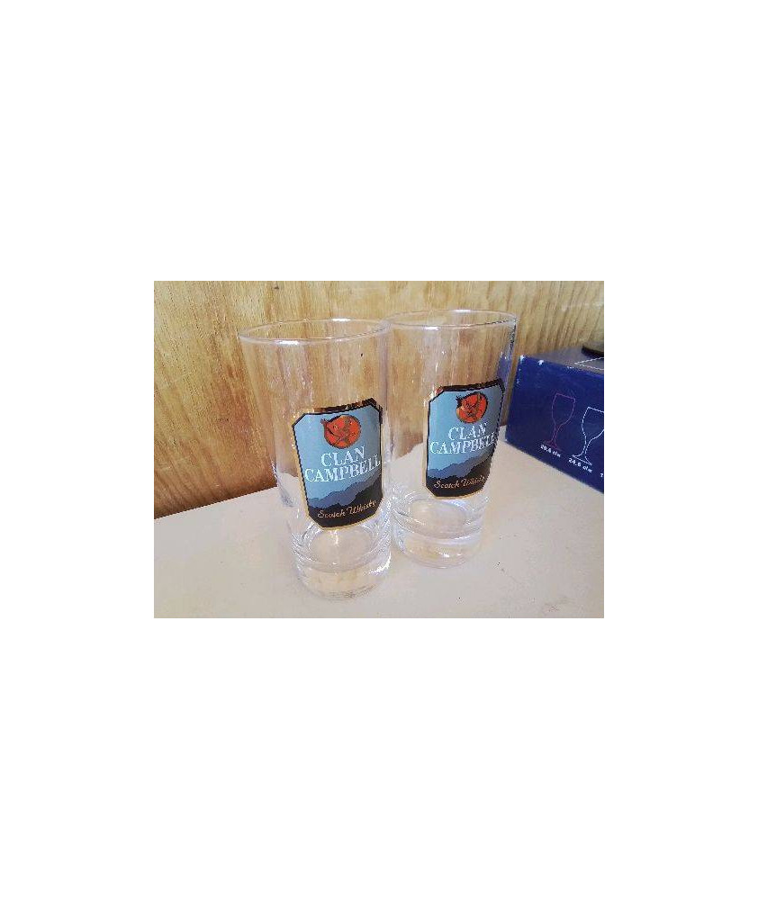 LOT DE 6 VERRES PUBLICITAIRE 