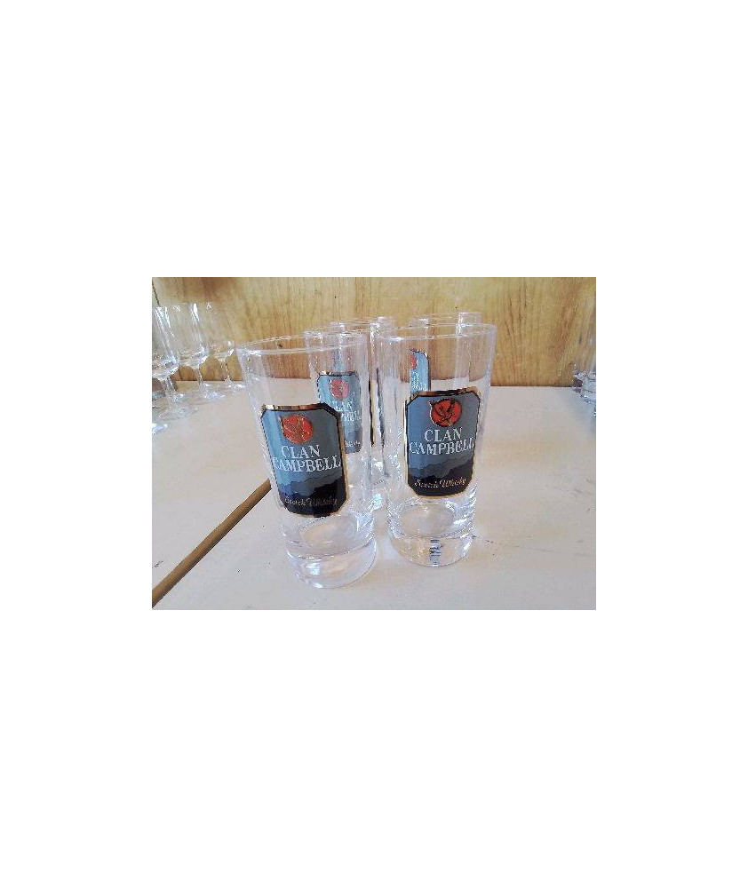 LOT DE 5 VERRES PUBLICITAIRE 