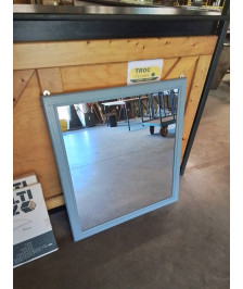 MIROIR RECTANGULAIRE BOIS PEINT TAUPE