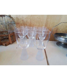 DUO VERRE PIED BLANC 