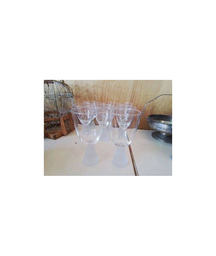 DUO VERRE PIED BLANC 