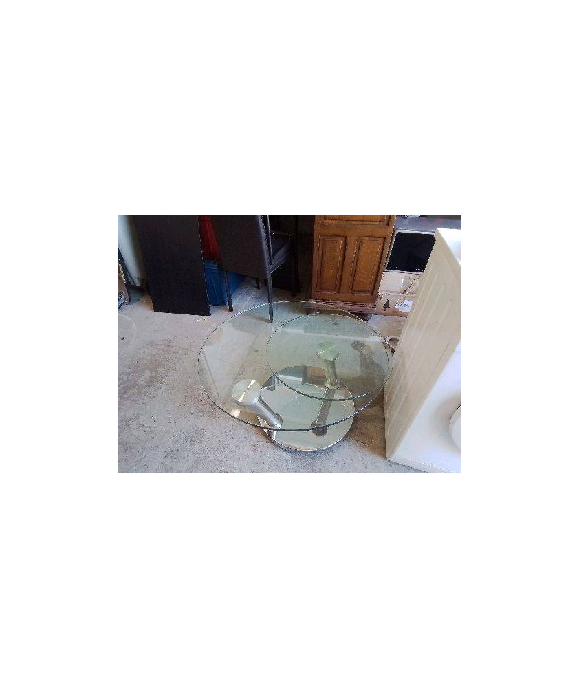 TABLE BASSE VERRE PIVOTANT
